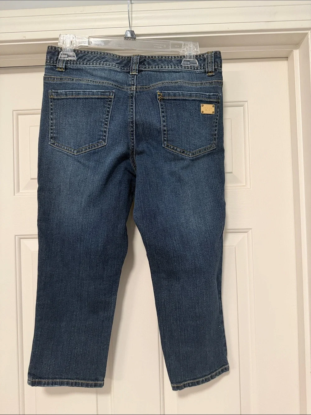 Michael Kors Women's Blue Straight-Leg Jeans